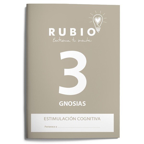 ENTRENA TU MENTE GNOSIAS 3 ADULTOS ESTIMULACION COGNITIVA | PEDROSA CASADO,BEATRIZ | FUNDACION CUADERNOS RUBIO | 9788489773394
