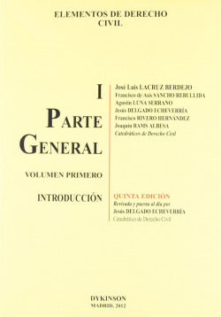 ELEMENTOS DE DERECHO CIVIL I PARTE GENERAL VOLUMEN 1 INTR - 9788490311158 Imagen secundaria del producto