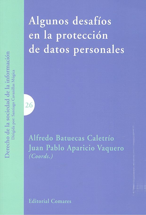 ALGUNOS DESAFIOS EN LA PROTECCION DE DATOS PERSONALES - 9788490456385 Imagen principal del producto