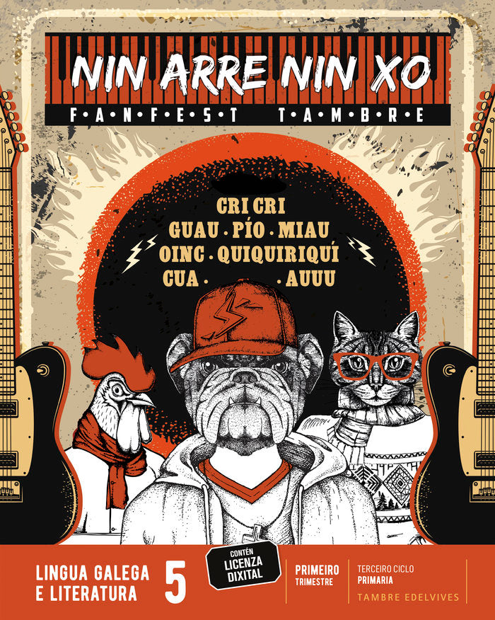 Proxecto: FanFest. Lingua Galega e Literatura 5. Trimestres | Rinoceronte Editora | 9788490464212 (Tambre Edelvives) Imagen principal del producto