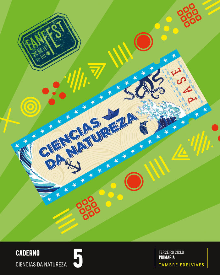 Caderno Ciencias Natureza 5º EP Galicia 23 Fanfest (Tambre Edelvives) - 9788490465950 Imagen principal del producto