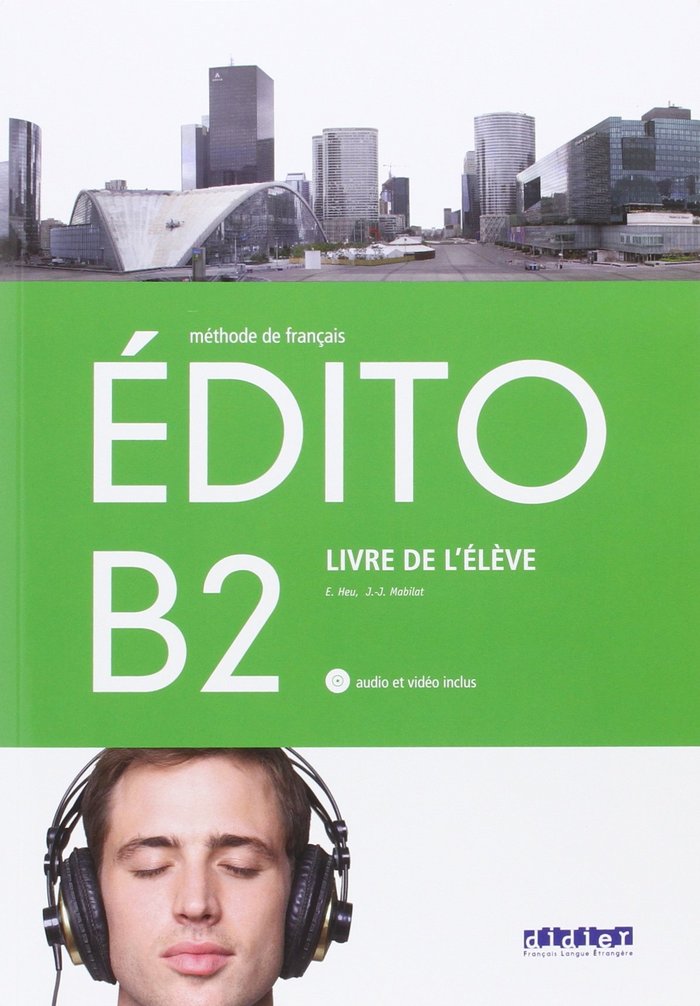✅ EDITO B2 1ºNB ELEVE+CD+DVD 16 SANFR41NB - 9788490492055 Imagen principal del producto