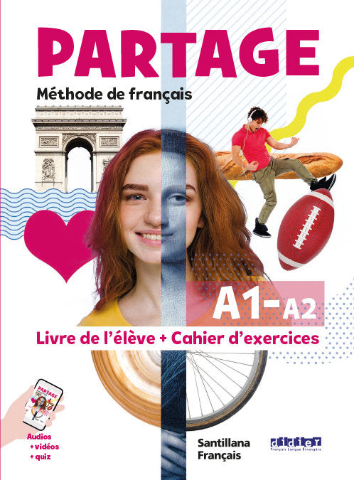 ✅ PARTAGE A1/A2 1ºBACH LIVRE+CAHIER 23 - 9788490498224 Imagen principal del producto