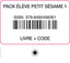 PETIT SESAME 1 ELEVE + COD ACCESO | Varios autores | 9788490498361 (Santillana)