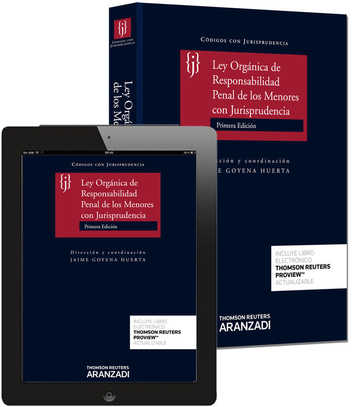 LEY ORGANICA DE RESPONSABILIDAD PENAL DE LOS MENORES CON JU - 9788490594735 Imagen principal del producto