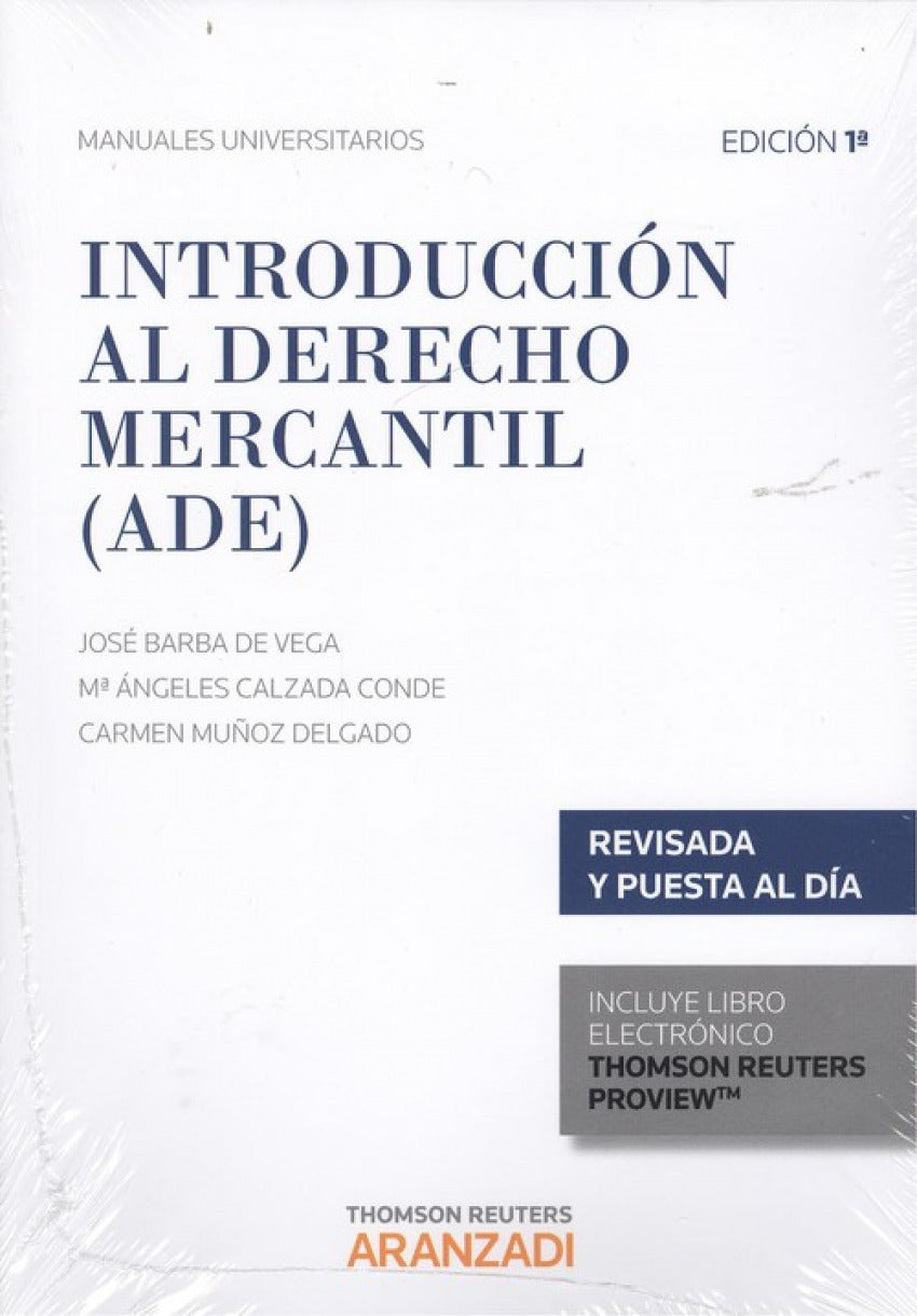Introducción al Derecho mercantil (ADE) (Papel + e-book)