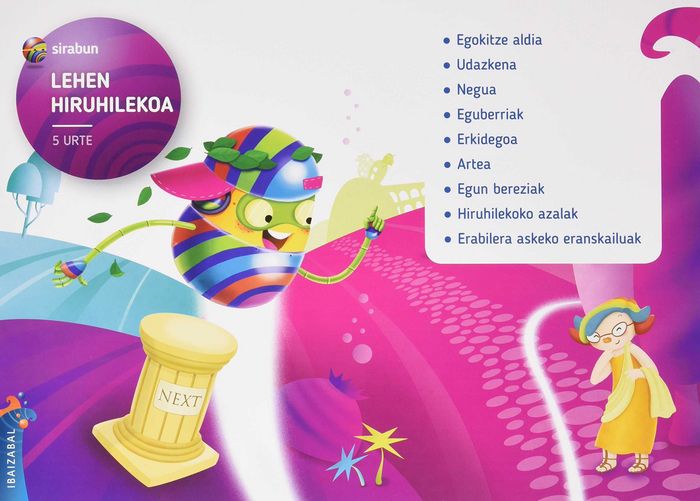 SIRABUN 5 URTE EI P,VASCO 16 IBAGLO05EI | AA,VV | 9788491061496 (Ibaizabal Edelvives) Imagen principal del producto