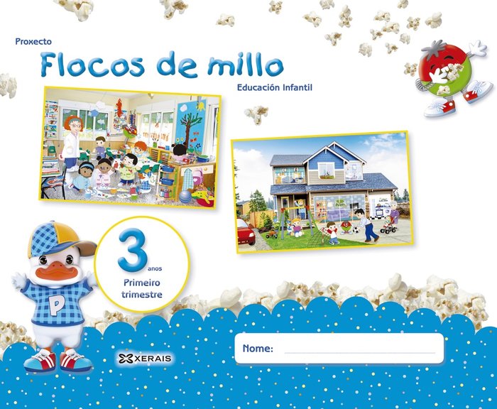 FLOCOS DE MILLO 3ANOS 3oTRIM, 18 GALICIA | Varios Autores | 9788491213444 (Editorial Xerais De Galicia) Imagen principal del producto