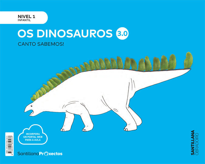 CUANTO SABEMOS 3,0 1 DINOSAURIOS 3AÑOS GALLEGO 19 | Varios Autores | 9788491850533 (Obradoiro Santillana) Imagen principal del producto