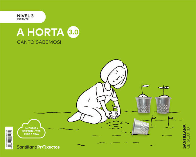 CUANTO SABEMOS 3,0 3 EL HUERTO AÑOS GALLEGO 19 | AA,VV | 9788491851004 (Obradoiro Santillana)