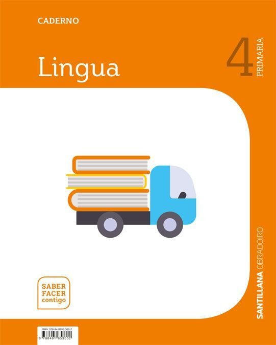 CADERNO LINGUA 4 PRI SABER FACER CONTIGO | Varios autores | 9788491853602 (Obradoiro Santillana)