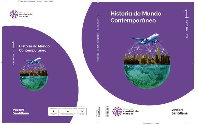 ✅ HISTORIA MUNDO CONTEMP, 1ºNB GALICIA 22 CONSTRUYENDO MUNDOS I AA,VV I OBRADOIRO SANTILLANA I 9788491854265 Imagen principal del producto