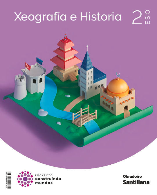 XEOGRAFIA E HISTORIA 2ºESO CONSTRUINDO MUNDOS | Varios autores | 9788491857198 (OBRADOIRO SANTILLANA) Imagen principal del producto