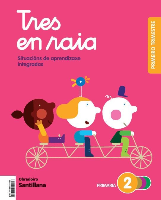LENGUA 2º de Primaria GALLEGO 24 TRES EN RAYA | AA,VV | 9788491859086 (Obradoiro Santillana) Imagen principal del producto