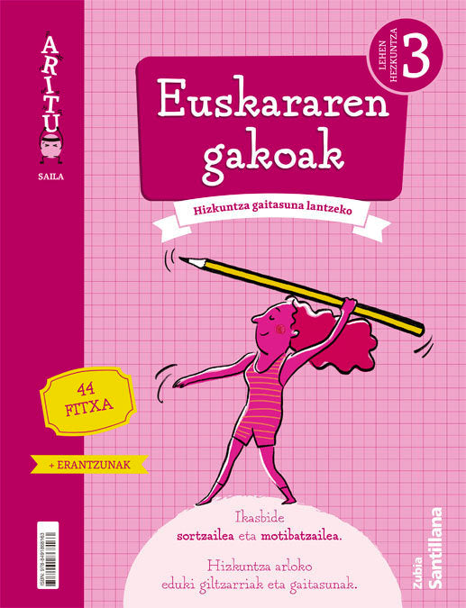 Cuad, Lengua 3º EP Entrenat Euskera 22 Munduak Eraikitzen (Zubia Santillana) - 9788491868163 Imagen principal del producto