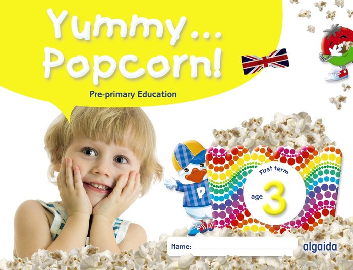 YUMMY POPCORN 3AÑOS INGLES 1oTRI,FIRST TERM 22 | Varios Autores | 9788491895862 (Algaida Editores Texto)
