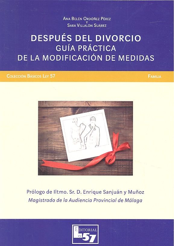 DESPUES DEL DIVORCIO GUIA PRACTICA DE LA MODIFICACION DE ME - 9788494620942 Imagen principal del producto