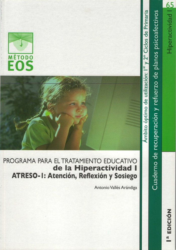 CUADERNO TRATAMIENTO EDUCATIVO HIPERACTIVIDAD I ATRESO 1 - 9788497272841 Imagen principal del producto