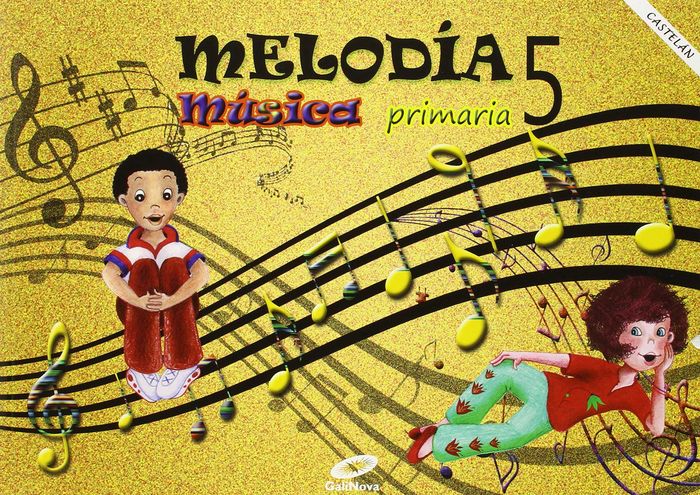 Música 5º EP Melodia 14 Galicia Castellano (Galinova) - 9788497372312 Imagen principal del producto