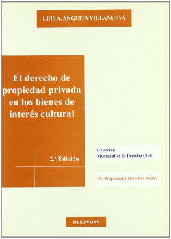 DERECHO DE PROPIEDAD PRIVADA EN LOS BIENES DE INTERES CULTUR - 9788497729093 Imagen secundaria del producto