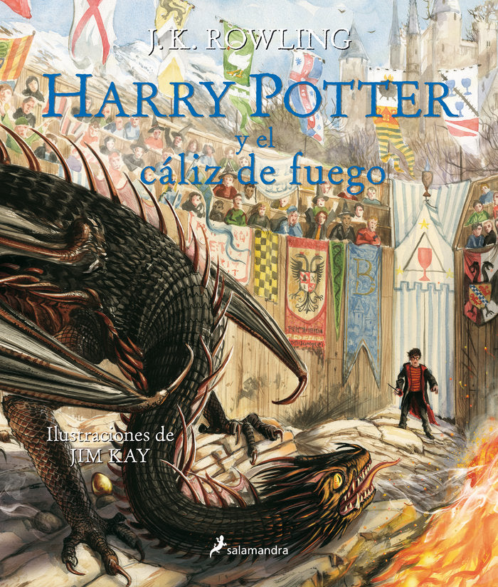 HARRY POTTER IV Y EL CALIZ DE FUEGO ILUSTRADO | Rowling, J, K,/kay, Jim | 9788498389944 (Salamandra infantil y juvenil) Imagen principal del producto