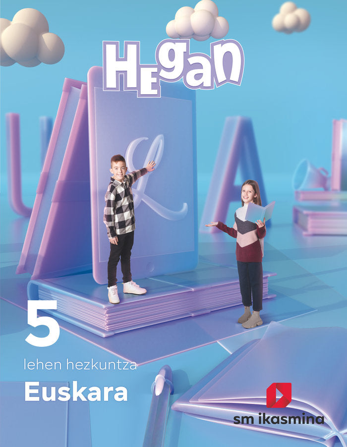 Euskara Lehen Hezkuntza 5º EP 22 Hegan (Ikasmina Argitaletxea Sm) - 9788498558548 Imagen principal del producto