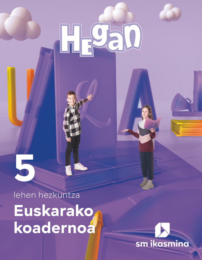 Koadernoa Euskara Lehen Hezkuntza 5º EP 22 Hegan (Ikasmina Argitaletxea Sm) - 9788498558593 Imagen principal del producto