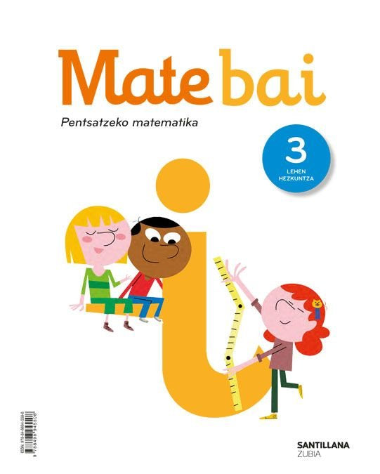 Matemáticas 3º EP Pensar Práctica Euskera 19 Mate+ (Zubia Santillana) - 9788498945508 Imagen principal del producto
