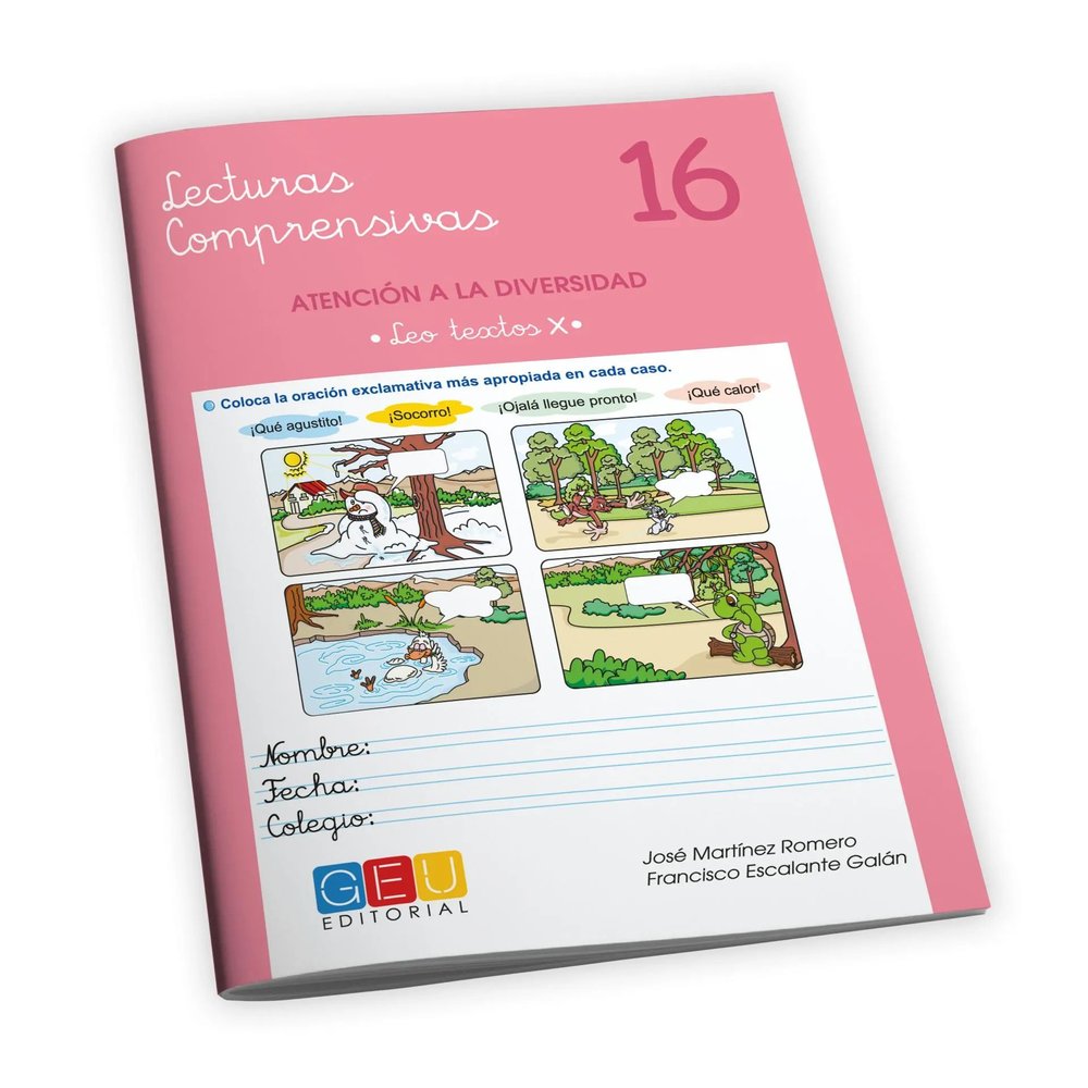 LECTURAS COMPRENSIVAS 16 | MARTINEZ ROMERO | GEU | 9788499159980