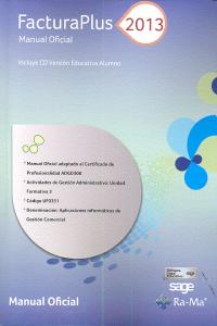 FACTURAPLUS 2013 MANUAL OFICIAL | AA,VV | RA-MA | 9788499642246 Imagen principal del producto