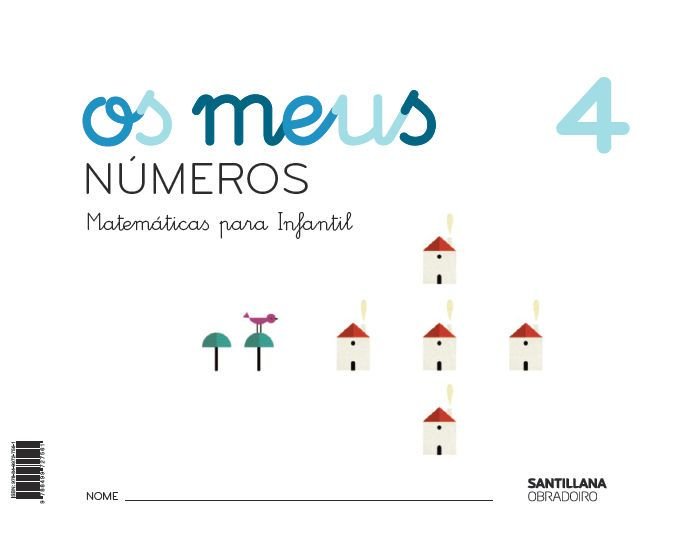 OS MEUS NUMEROS 4 GALLEGO 4AÑOS 17 | AA,VV | 9788499727561 (Obradoiro Santillana)