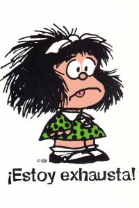 Mafalda Estoy Exhausta Cuaderno Grande
