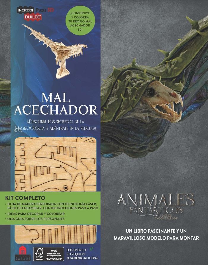 INCREDIBUILDS ANIMALES FANTASTICOS MAL ACECHADOR | Aa,vv | 9788893670128 (Magazzini salani)