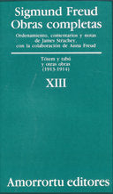 OBRAS COMPLETAS FREUD XIII TOTEM Y TABU Y OTRAS OBRAS O - 9789505185894