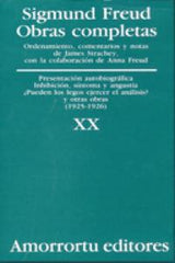 OBRAS COMPLETAS FREUD XX PRESENTACION AUTOBIOGRAFINHIBICI - 9789505185962