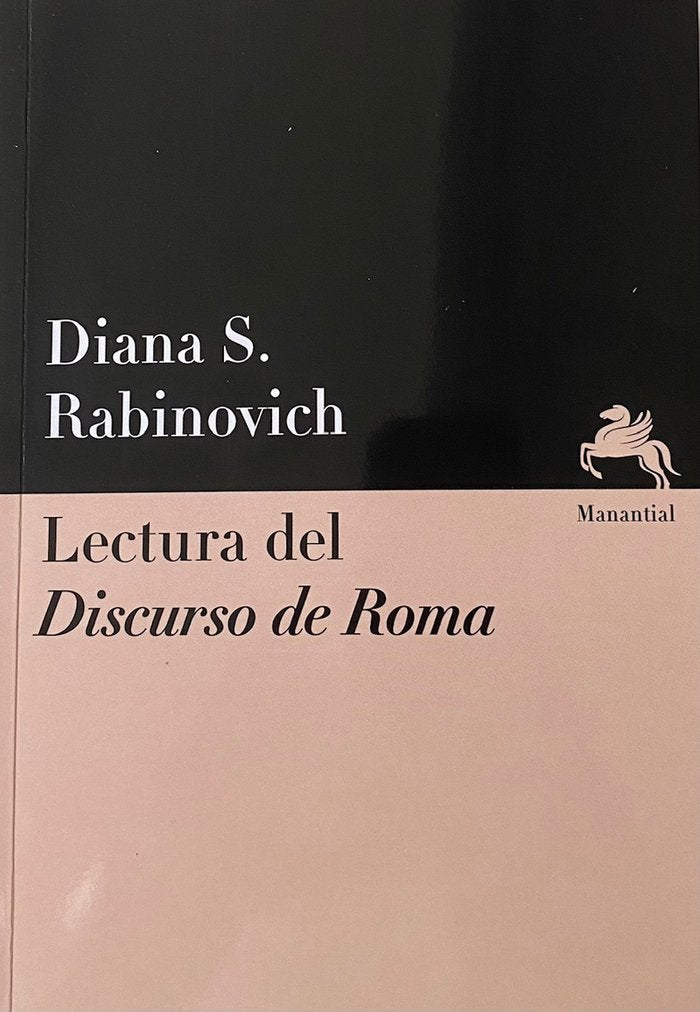 LECTURA DEL DISCURSO DE ROMA | RABINOVICH,DIANA | MANANTIAL | 9789875002869