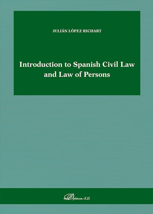 INTRODUCTION TO SPANISH CIVIL LAW AND LAW OF PERSONS - 9791370060435 Imagen principal del producto