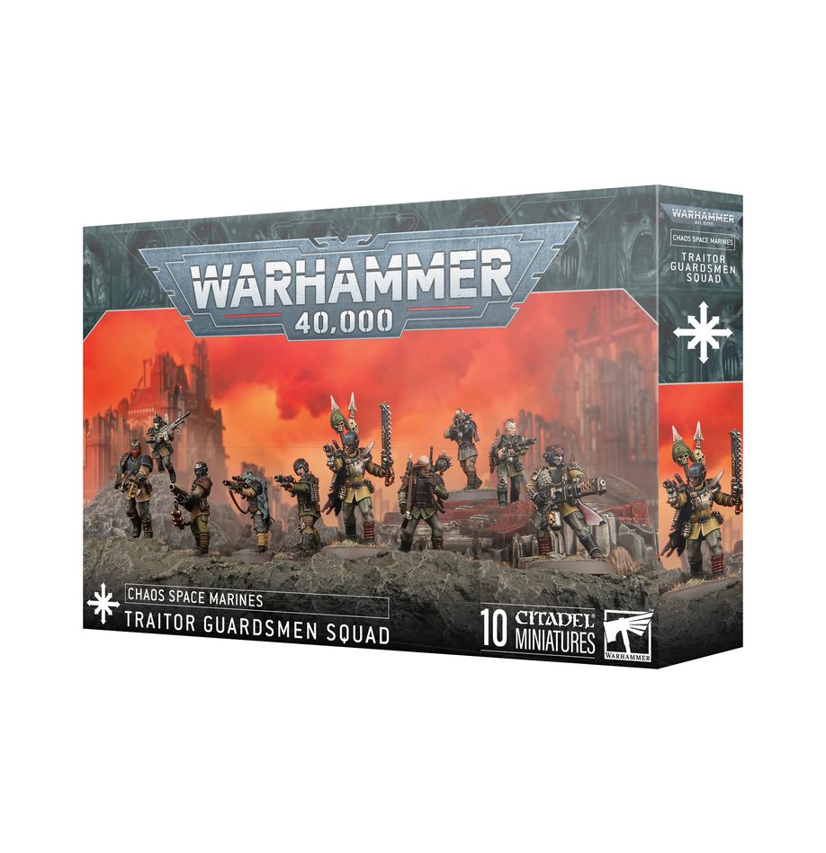 GUARDIAS TRAIDORES | Marines Espaciales del Caos | 10 miniaturas con armas láser
