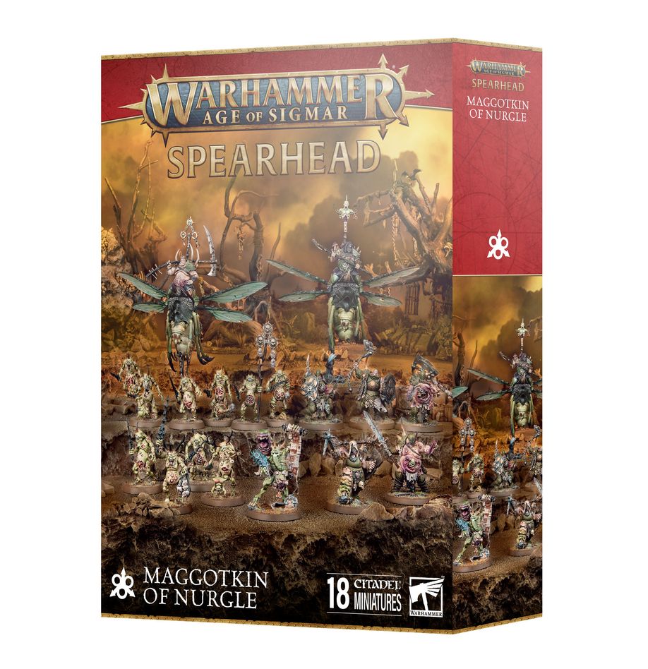 SPEARHEAD MAGGOTKIN OF NURGLE - PUNTA DE LANZA AGUSANADOS DE NURGLE
