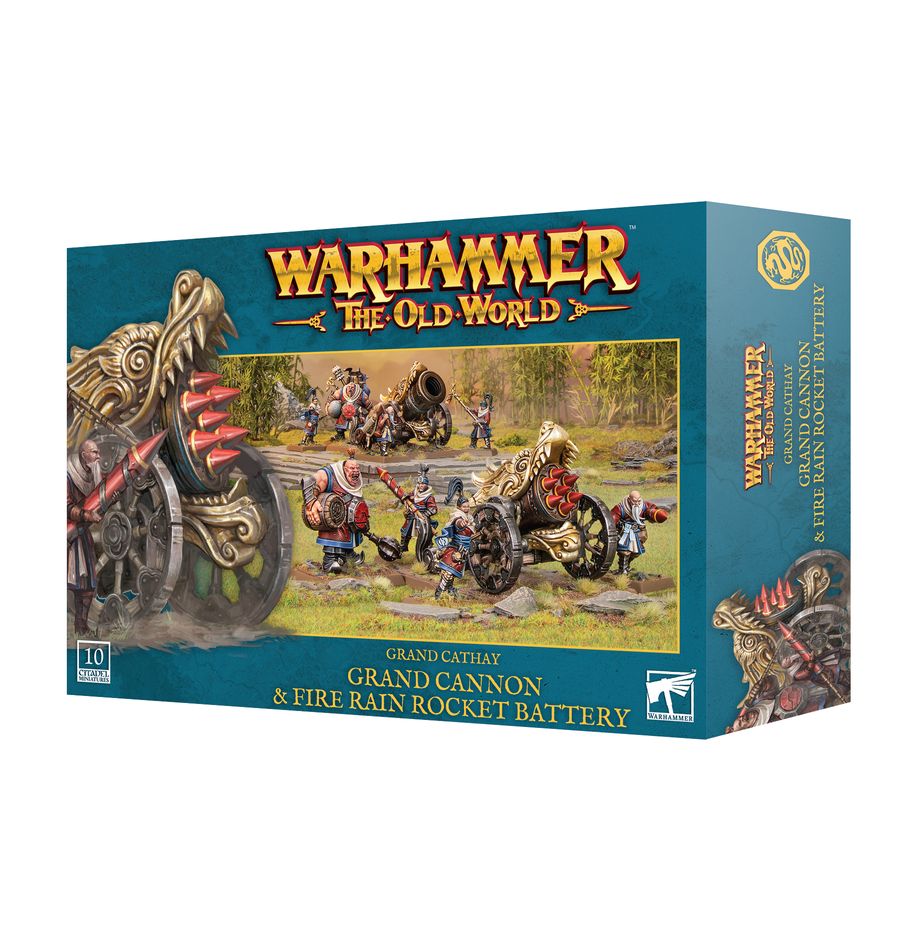 CATHAYAN GRAND CANNON / FIRE RAIN ROCKET BATTERIES | Warhammer The Old World | 132 piezas