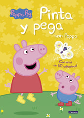 Peppa Pig. Cuaderno de actividades - Pinta y pega con Peppa: (Incluye adhesivos)