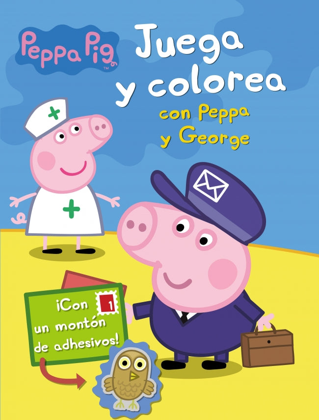 Peppa Pig. Cuaderno de actividades - Juega y colorea con Peppa y George: (Incluye adhesivos)