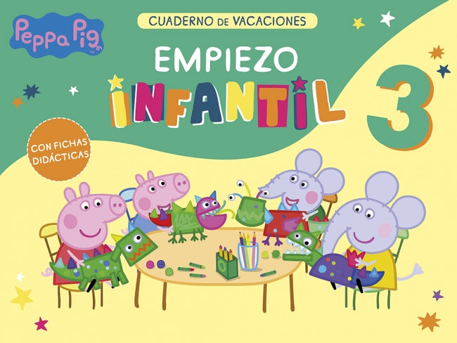 Peppa Pig. Cuaderno de Vacaciones - Empiezo Infantil (3 Años): con Fichas Didácticas