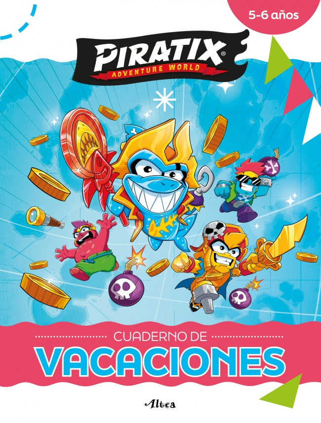 Piratix. Cuaderno de Vacaciones - 5-6 Años: Actividades para el Verano con los Piratix Más Piratix de Todos los Océanos Imagen principal del producto