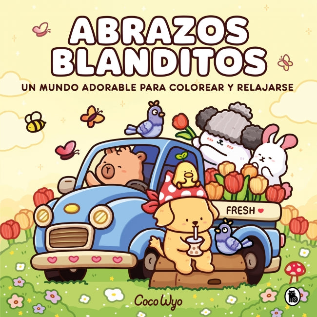 Abrazos blanditos: Un mundo cozy y adorable para colorear y relajarse ideal para niños y adultos