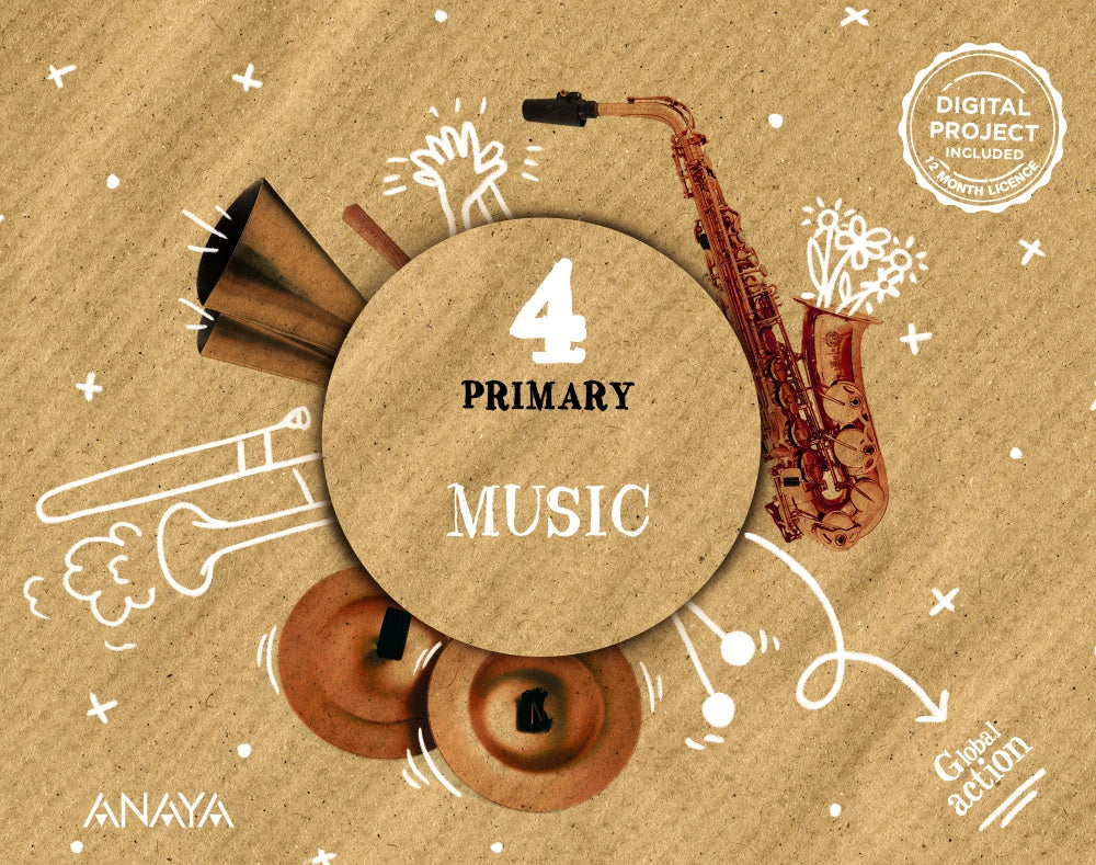 Music 4. Pupil's Book (4º Primaria) Global Action | Varios autores | 9788414330982 (ANAYA TEXTO) Imagen principal del producto