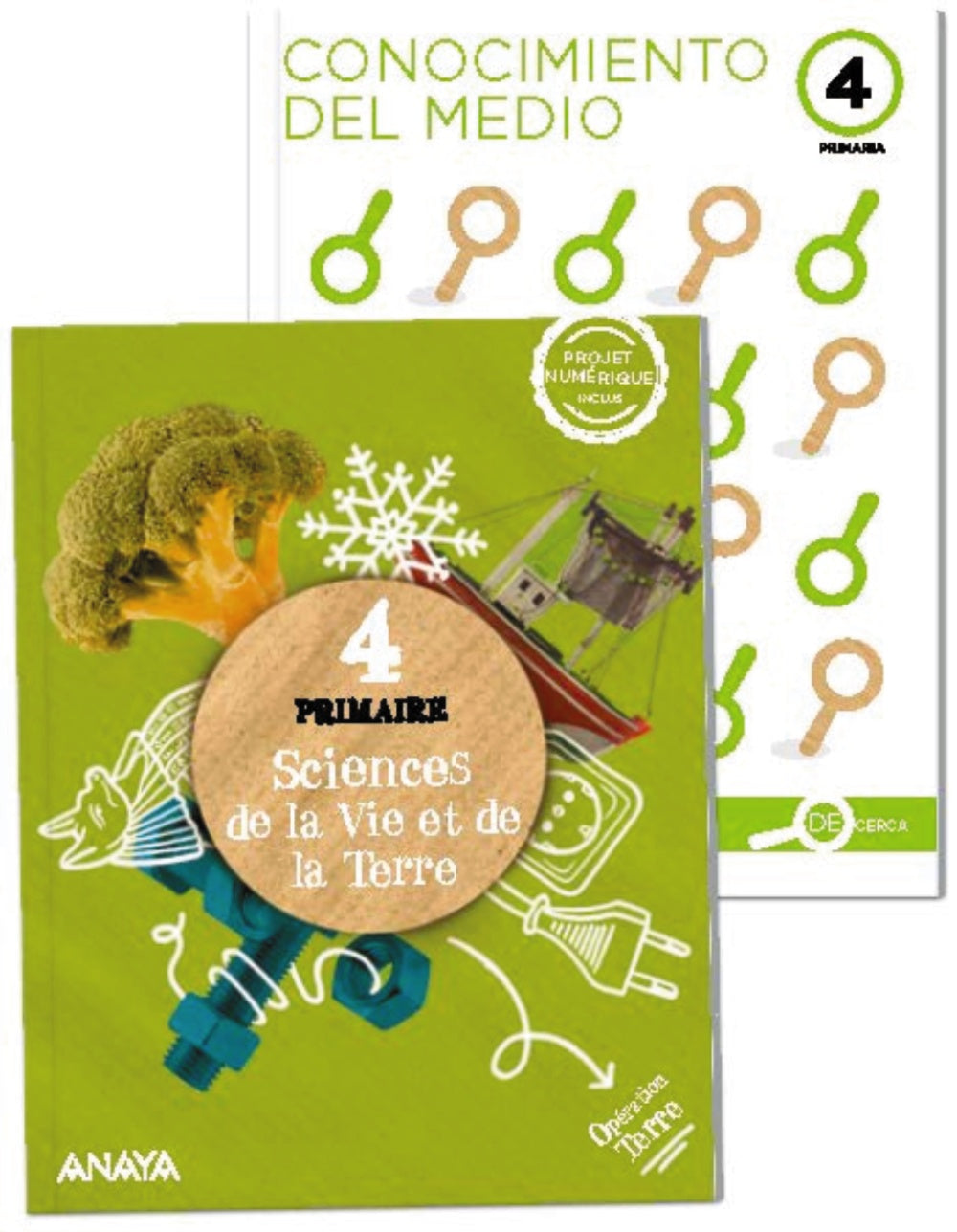 Sciences de la Vie et de la Terre 4. Livre de l'élève + De cerca (4º Primaria) Opération Terre | Varios autores | 9788467805154 (ANAYA TEXTO) Imagen principal del producto