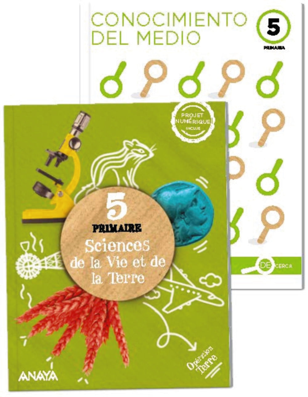 Sciences de la Vie et de la Terre 5. Livre de l'élève + De cerca (5º Primaria) Opération Terre | Varios autores | 9788467805222 (ANAYA TEXTO)