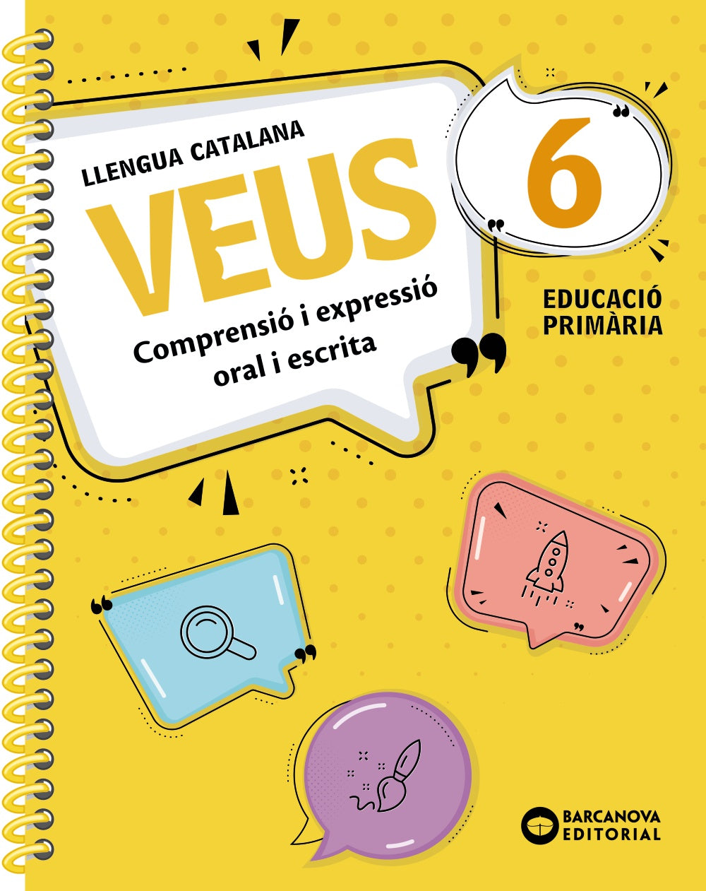 Veus 6. Llengua catalana: Comprensió i espressió oral i escrita. Editorial Barcanova (BARCANOVA) 9788448964641 Imagen principal del producto