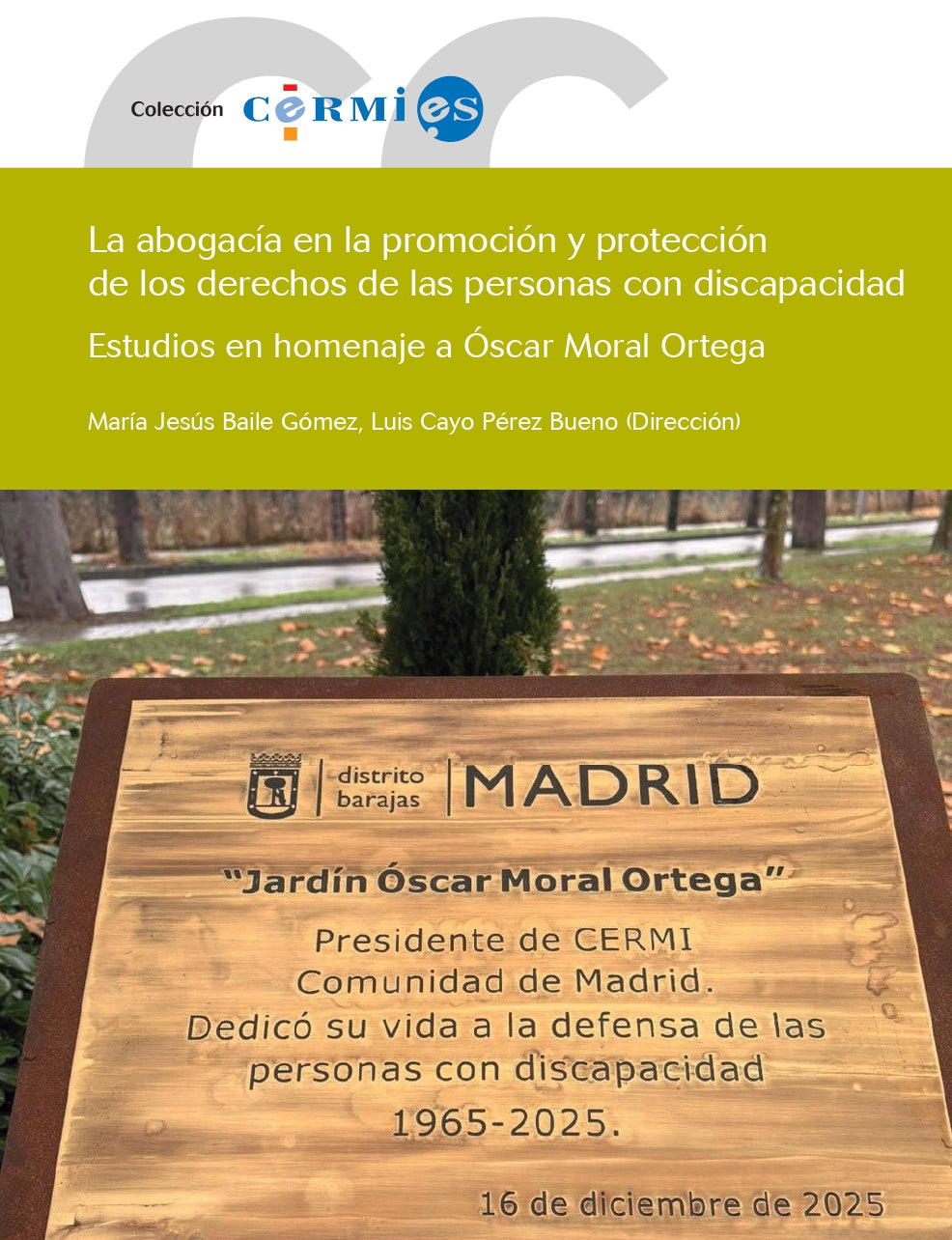 La abogacía en la promoción y protección de los derechos de las personas con discapacidad: Estudios en homenaje a Óscar Moral Ortega. CERMI (Comité Español de Representantes de Personas con Discapacidad) (Ediciones Cinca, S.A.) 9788410167766 Imagen principal del producto